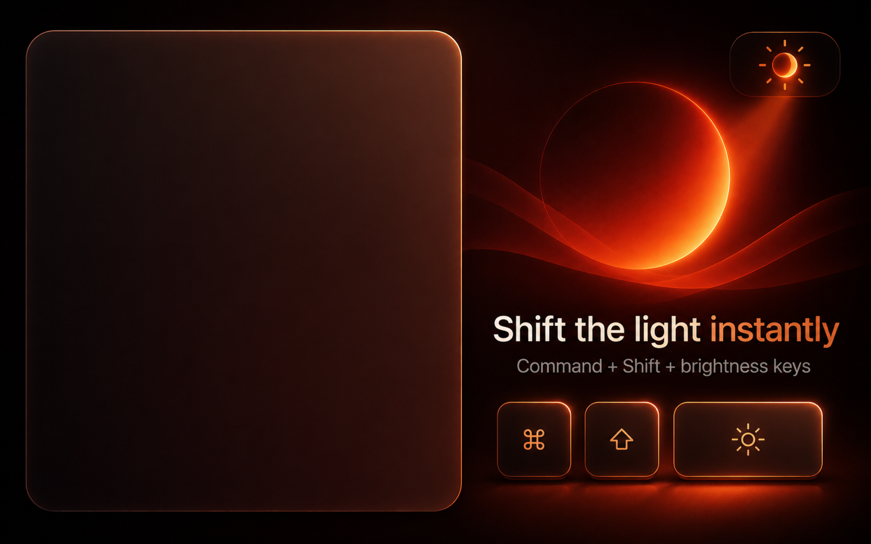 Sundown keyboard control